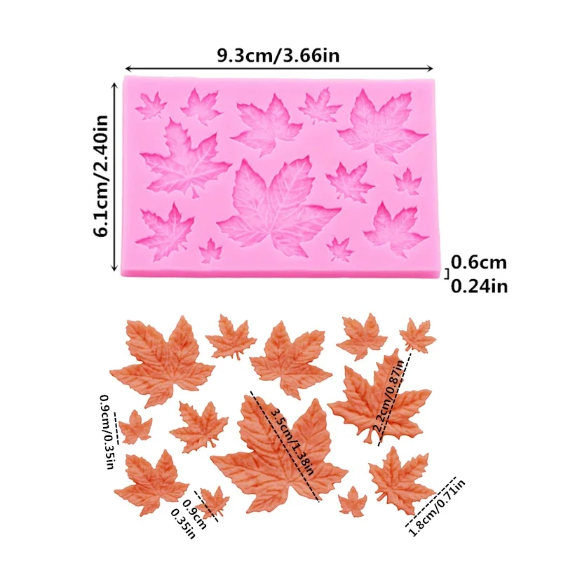 Maple Leaf Silicone Mold Set f - đánh giá và giá Soap Making Ins