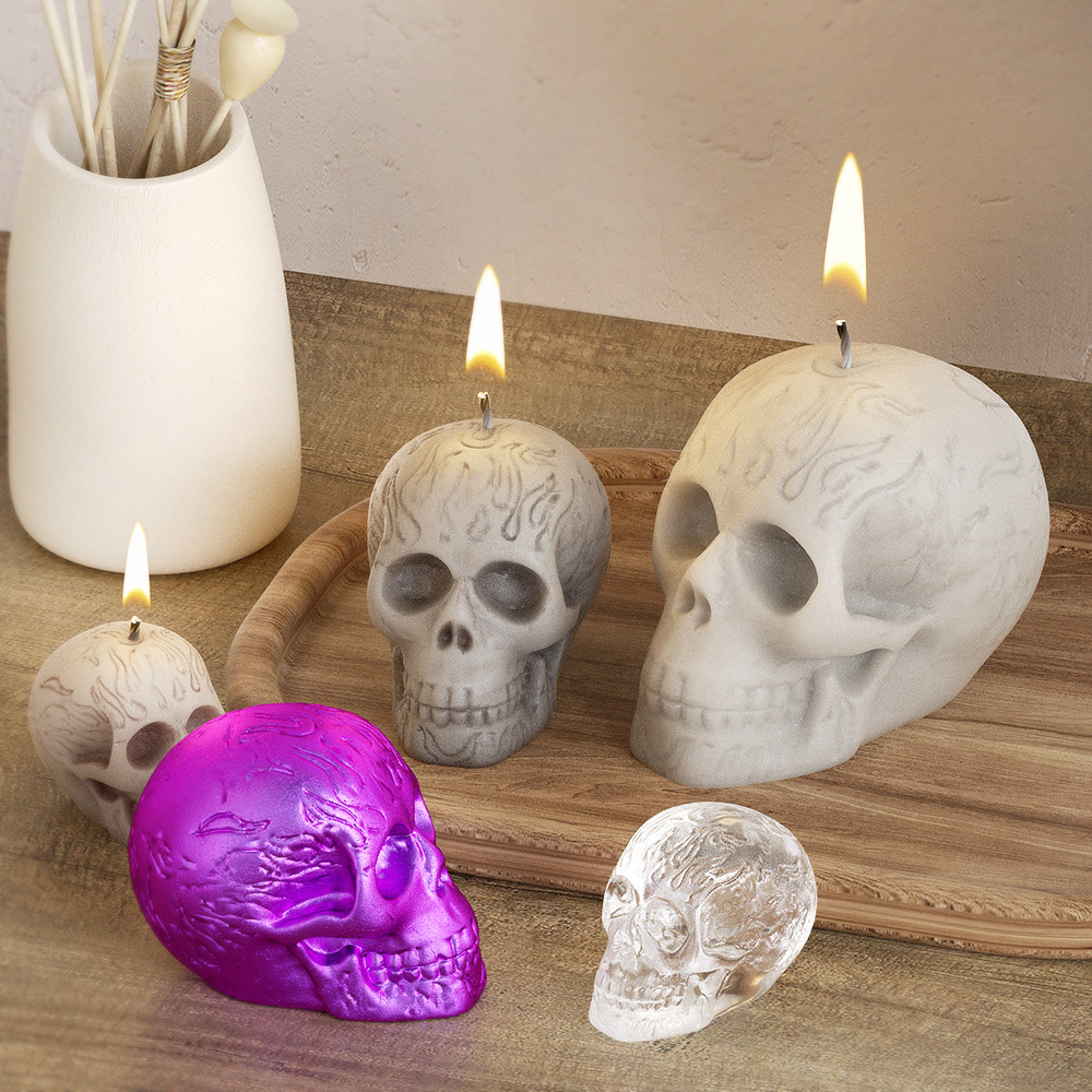 Multi Size Skull Head Silicone - đánh giá và giá Soap Making Ins