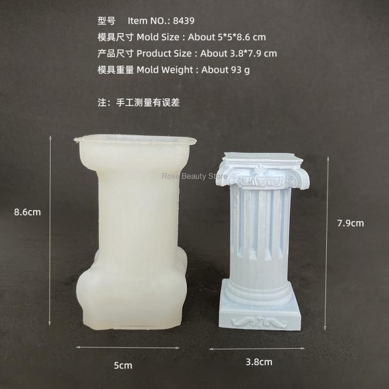 3D Roman Column Candle Silicon - đánh giá và giá Soap Making Gifts