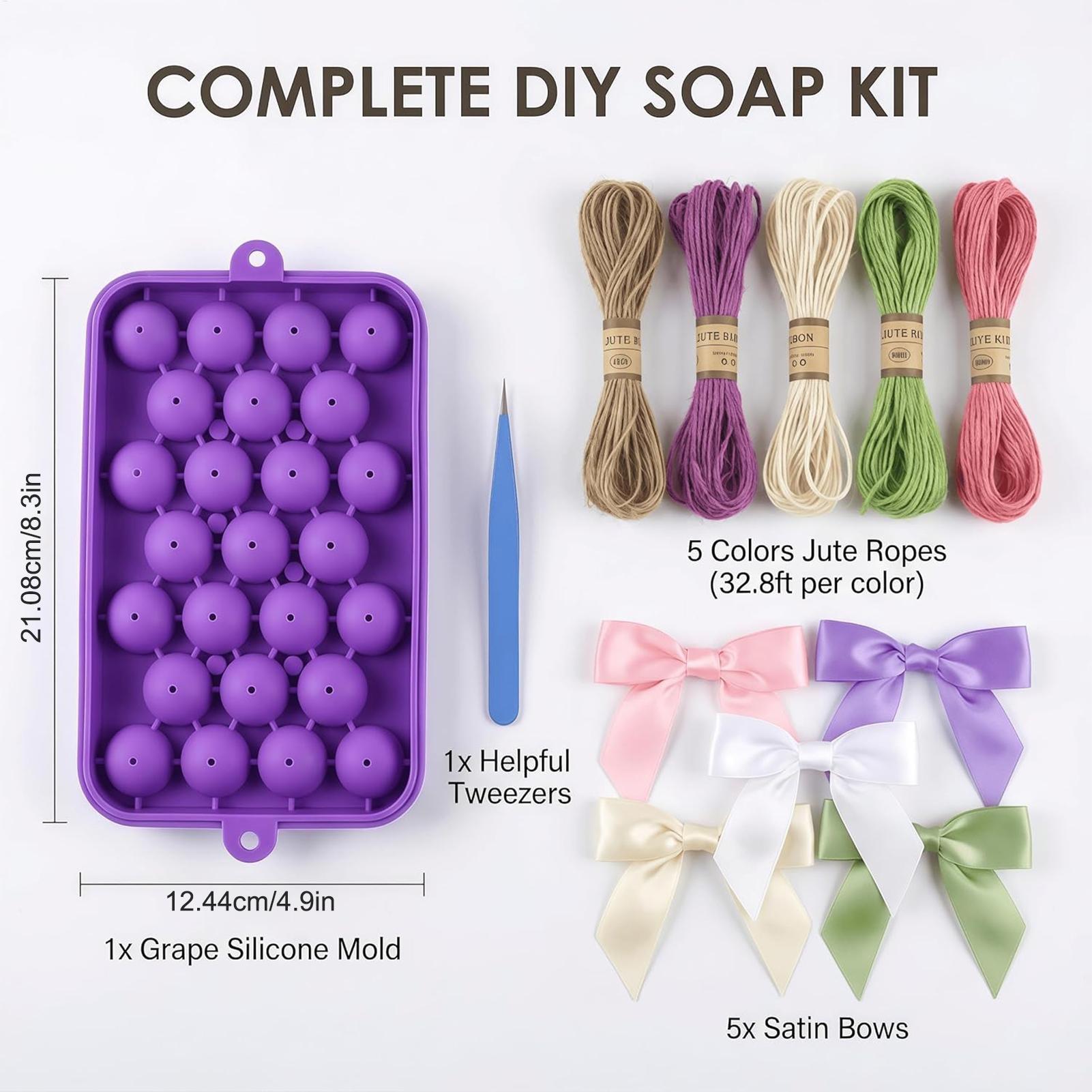Grape Soap Mold Easy-Release F - đánh giá và giá Soap Making Kit For Beginners