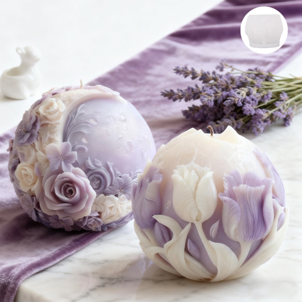 Moon Rose Tulip Ball Candle Si - đánh giá và giá Soap Making Gifts