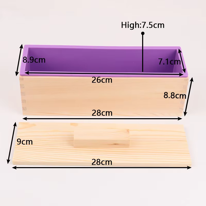 1200ml Rectangle Silicone Soap - đánh giá và giá Soap Making Kit For Beginners